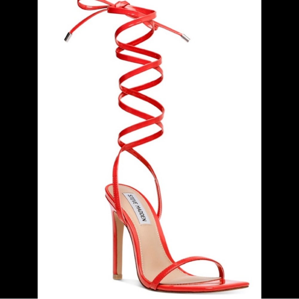 Steve Madden Women's Red Strappy Heels